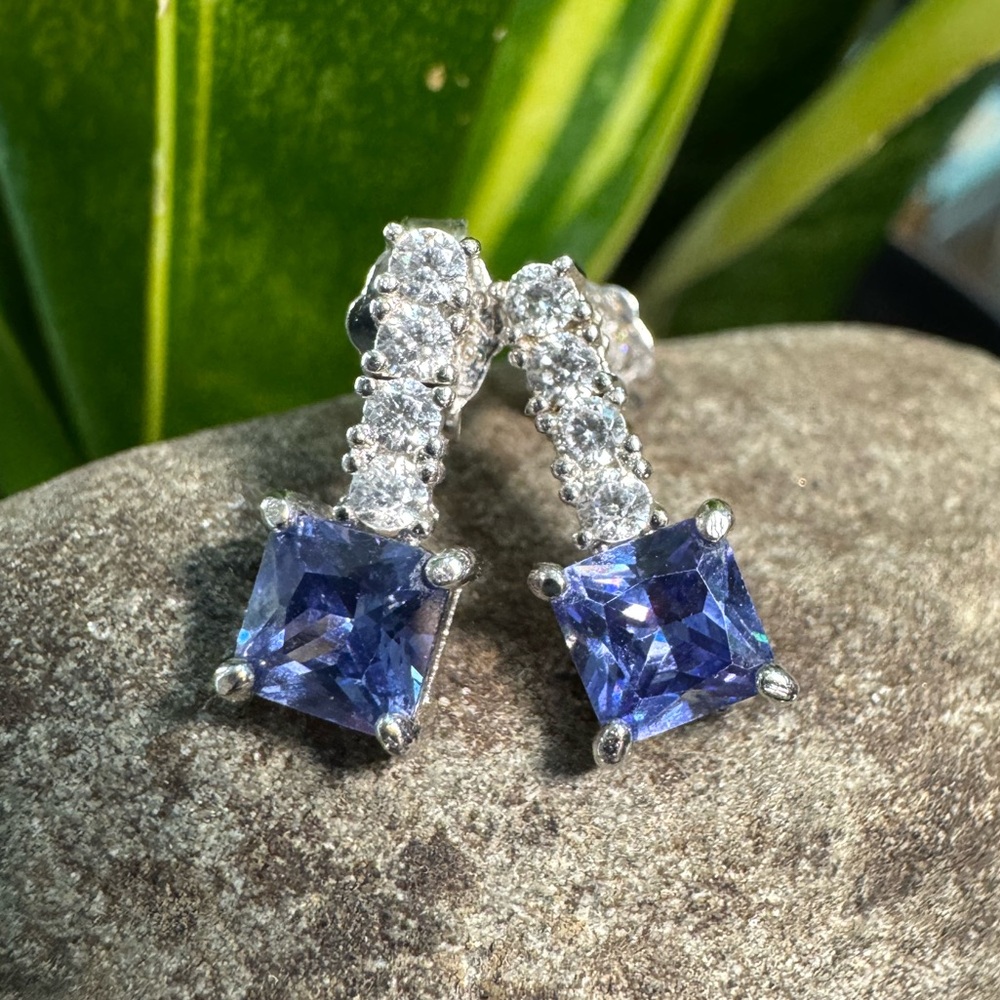 Sterling post Dangle Earrings